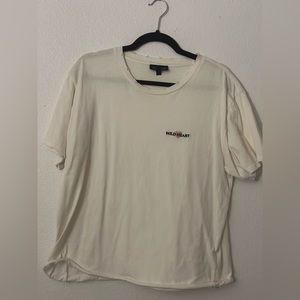 White “wild heart” tshirt. Crop tshirt from Topshop.